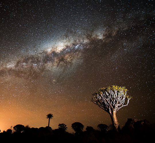 Africa- Namibië- Starry night sky and milky way